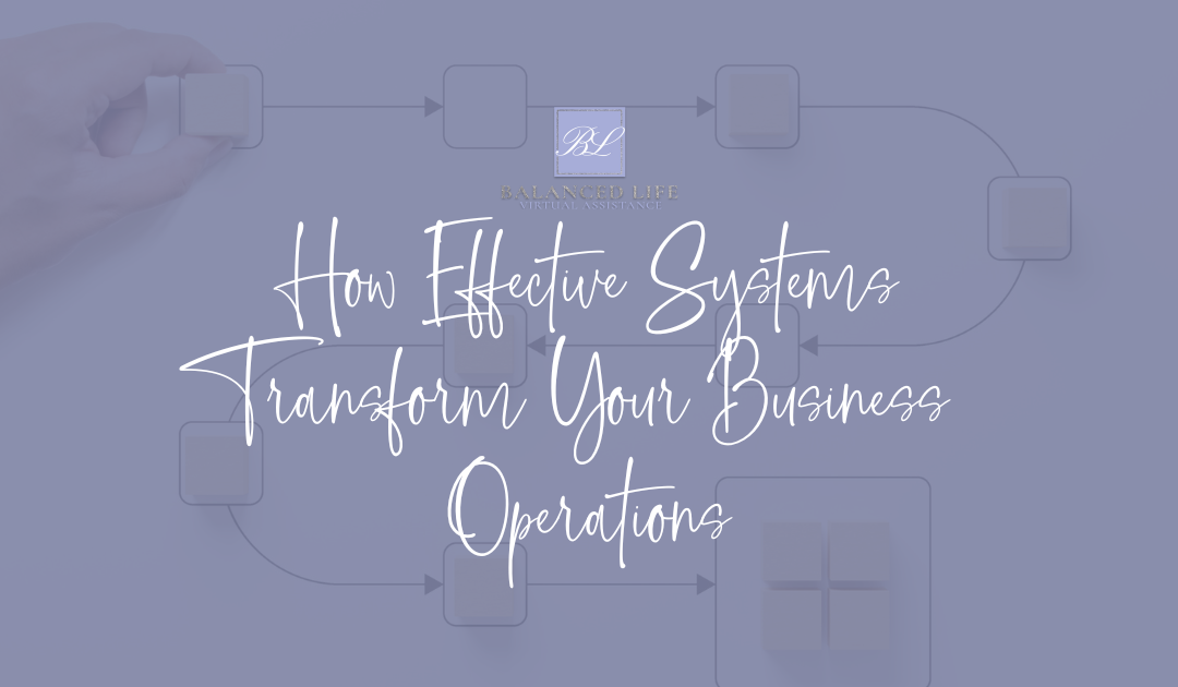 Streamlining Success: How Effective Systems Transform Your Business Operations